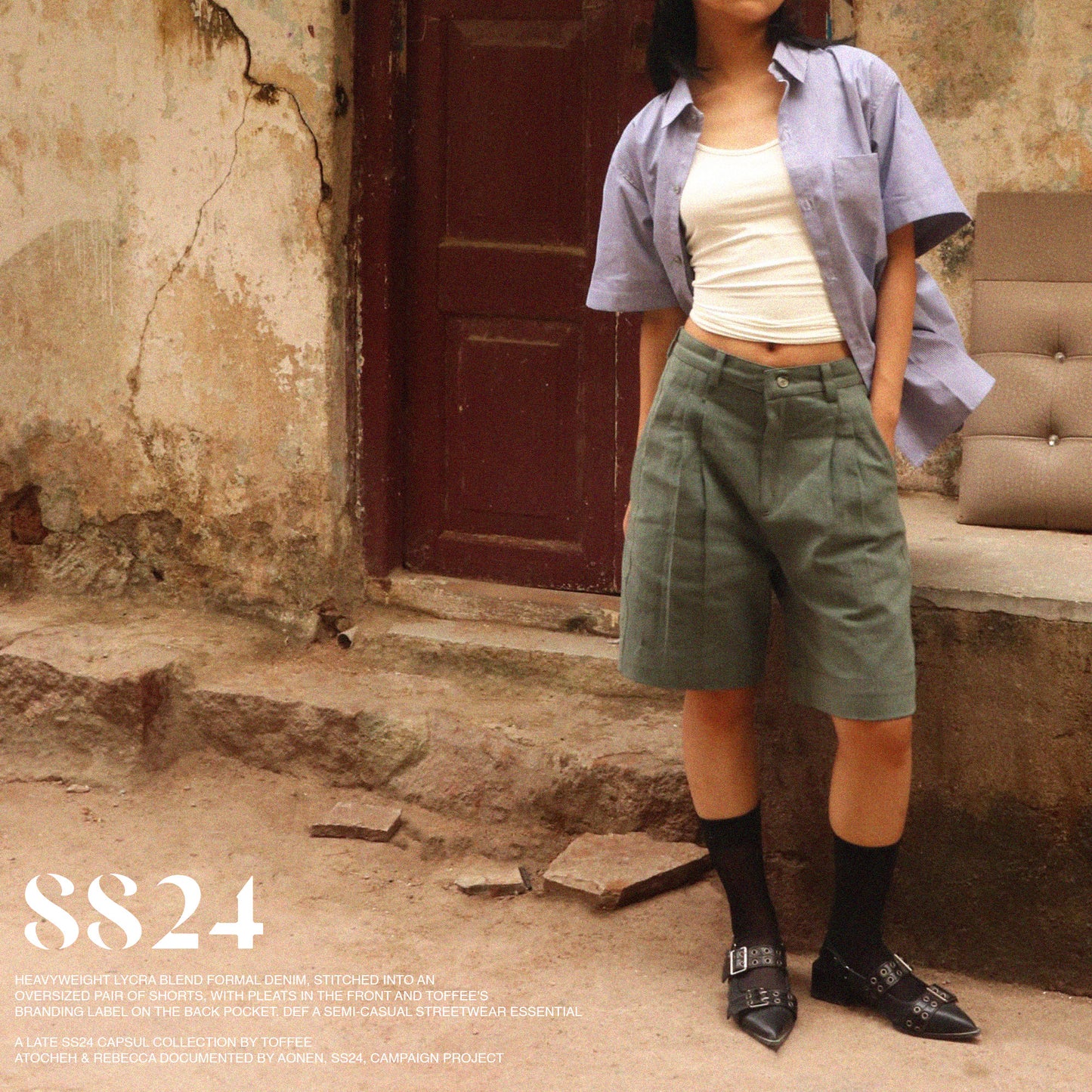 Pleated Shorts
