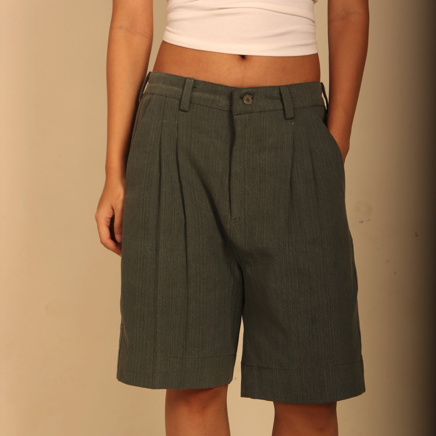 Pleated Shorts