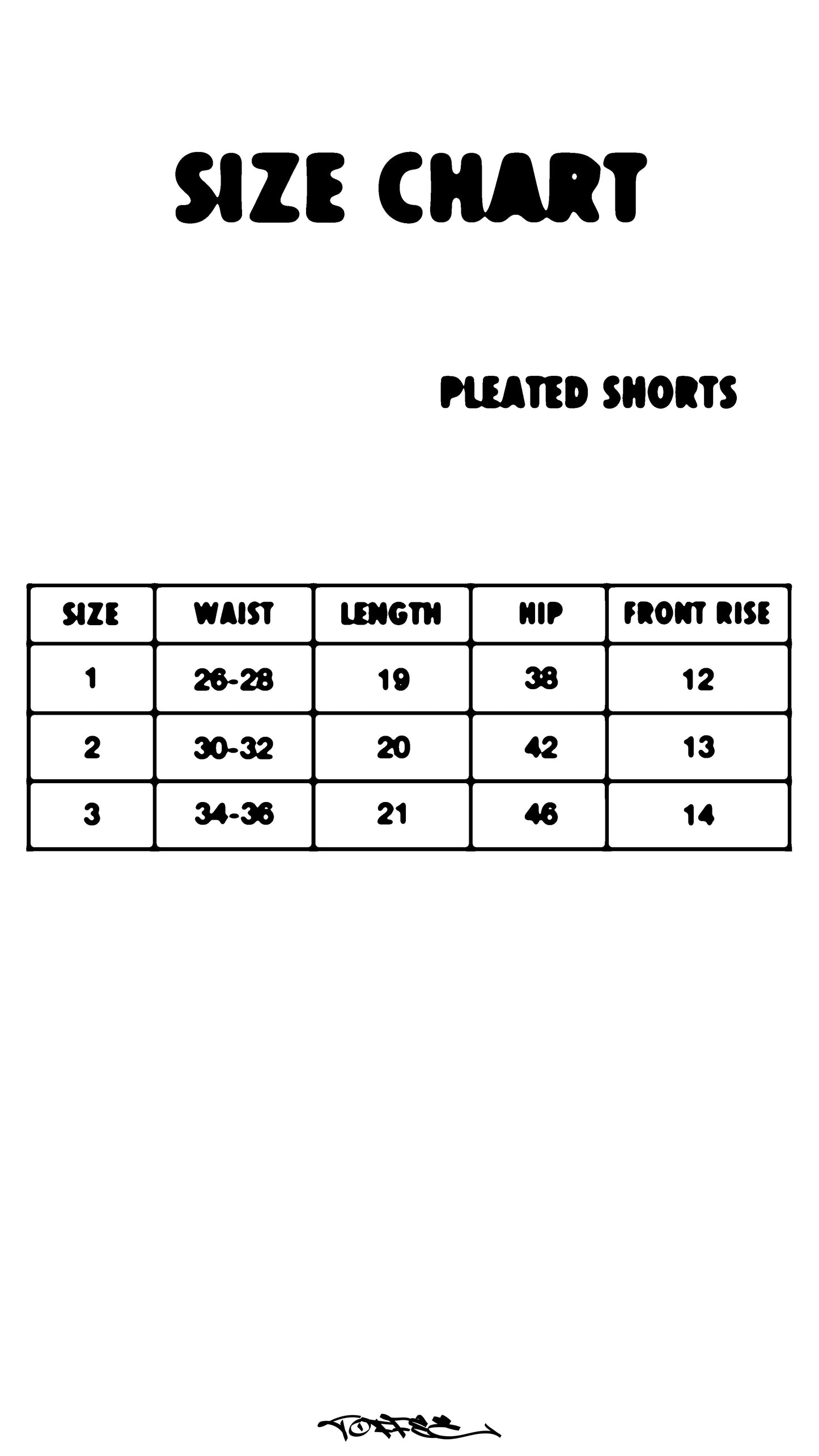Pleated Shorts