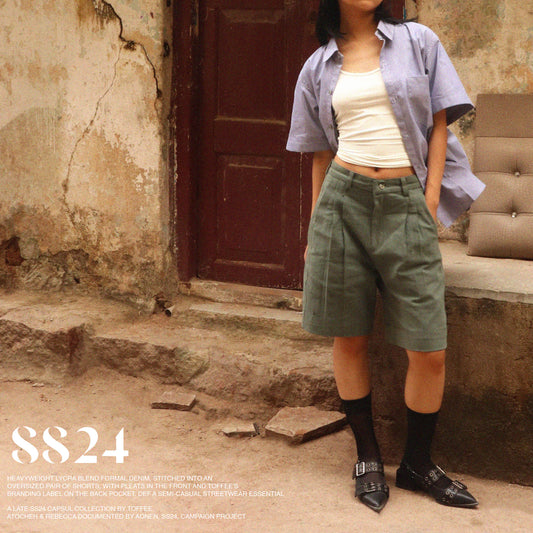 Pleated Shorts